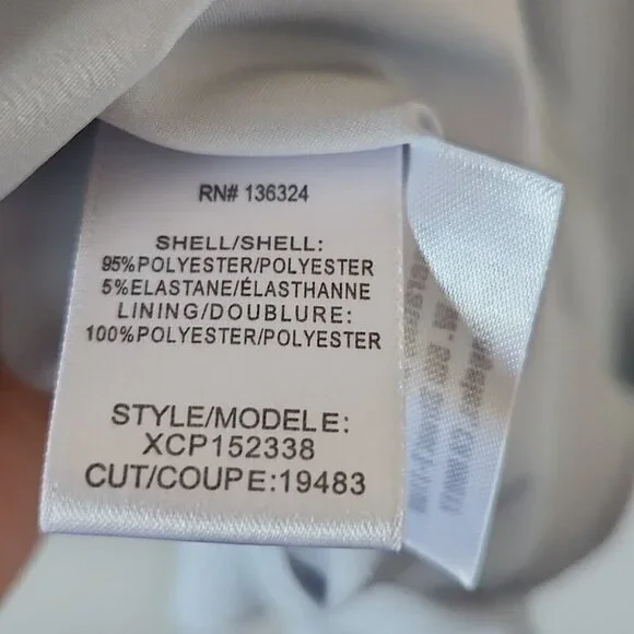 H BY HALSTON | Overlay Layered Dress strapless baby blue sz 2 - Picture 6 of 8